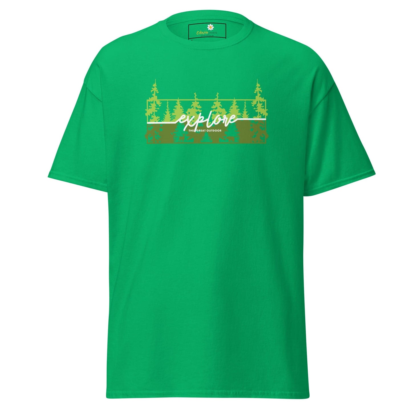 Unisex classic t-shirt - ADVENTURE EXPLORE TREES- REGULAR - Irish Green / S