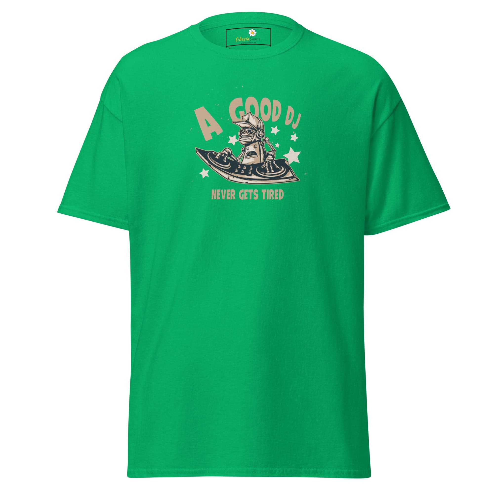 Unisex classic t-shirt - A GOOD DJ NEVER TIRED - REGULAR - Irish Green / S