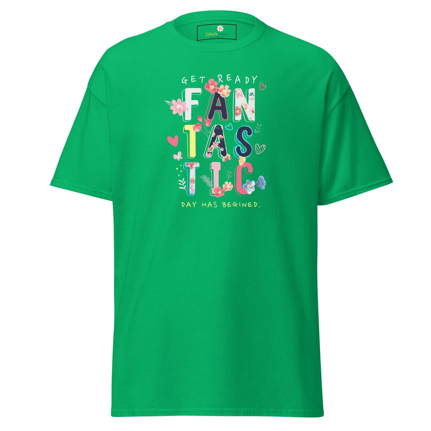 Unisex classic t-shirt - TEXT FANTASTIC DAY - REGULAR - Irish Green / S