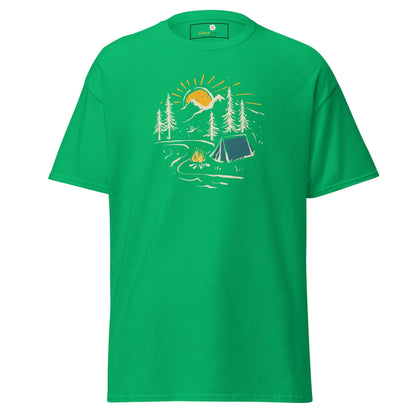 Unisex classic t-shirt - ADVENTURE CAMPFIRE CIRCLE - REGULAR - Irish Green / S