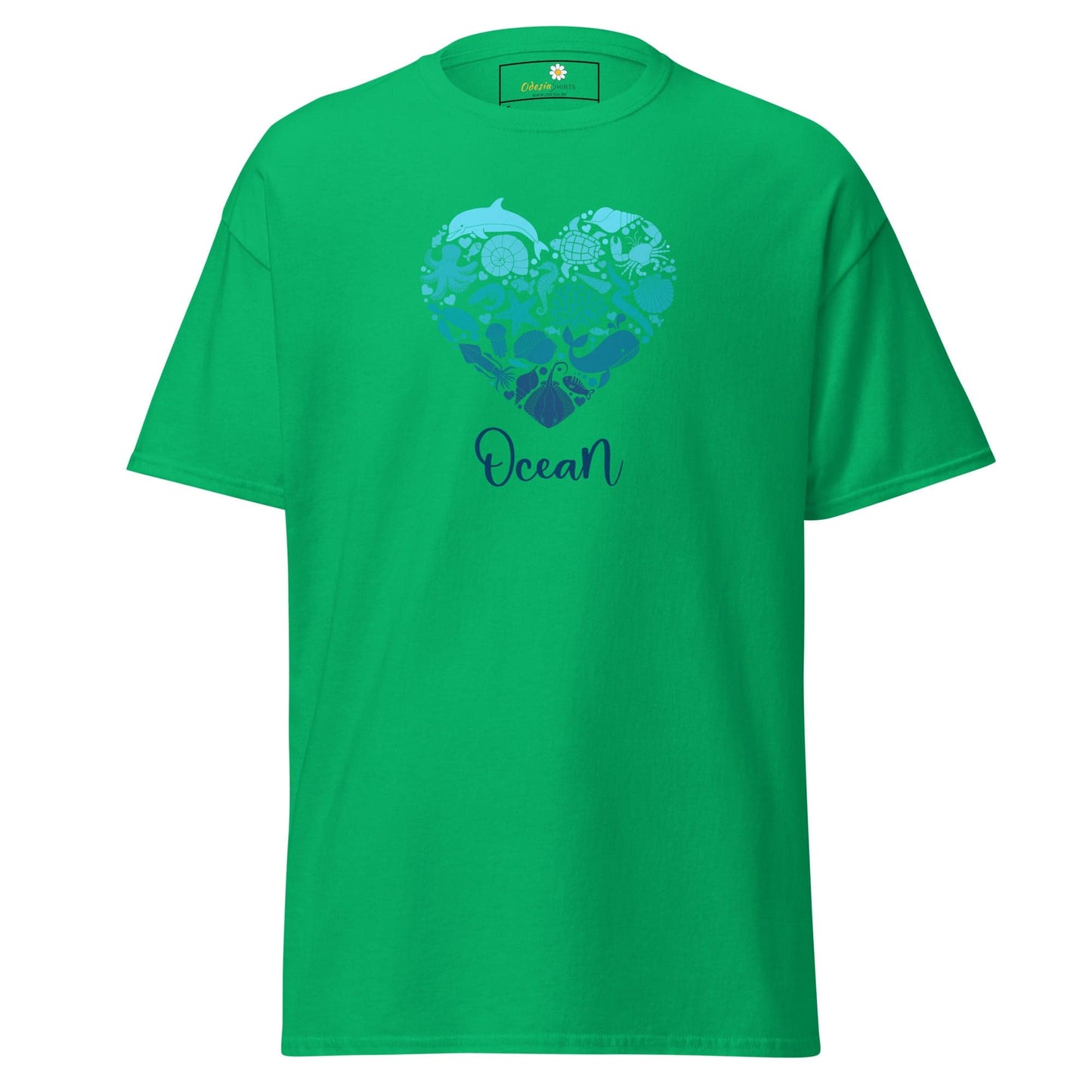 Unisex classic t-shirt - FANTASY SEALIFE HEART OCEAN - REGULAR - Irish Green / S