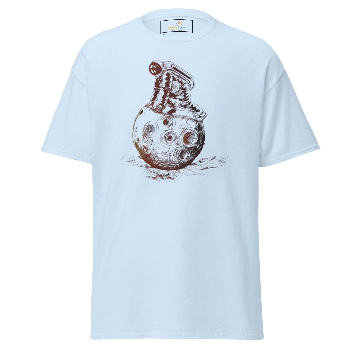 Unisex classic t-shirt - ASTRONAUT PLAYING SPACE - REGULAR - Light Blue / S