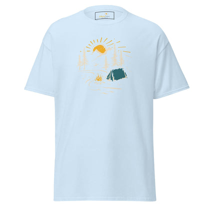 Unisex classic t-shirt - ADVENTURE CAMPFIRE CIRCLE - REGULAR - Light Blue / S