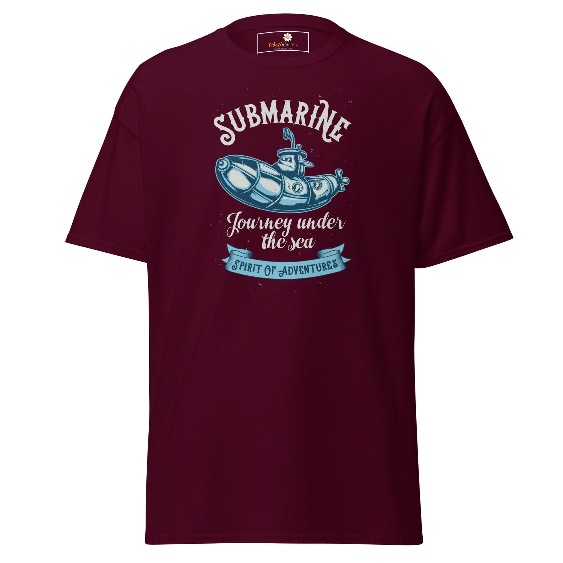 Unisex classic t-shirt - ADVENTURE SUBMARINE JOURNEY - REGULAR - Maroon / S