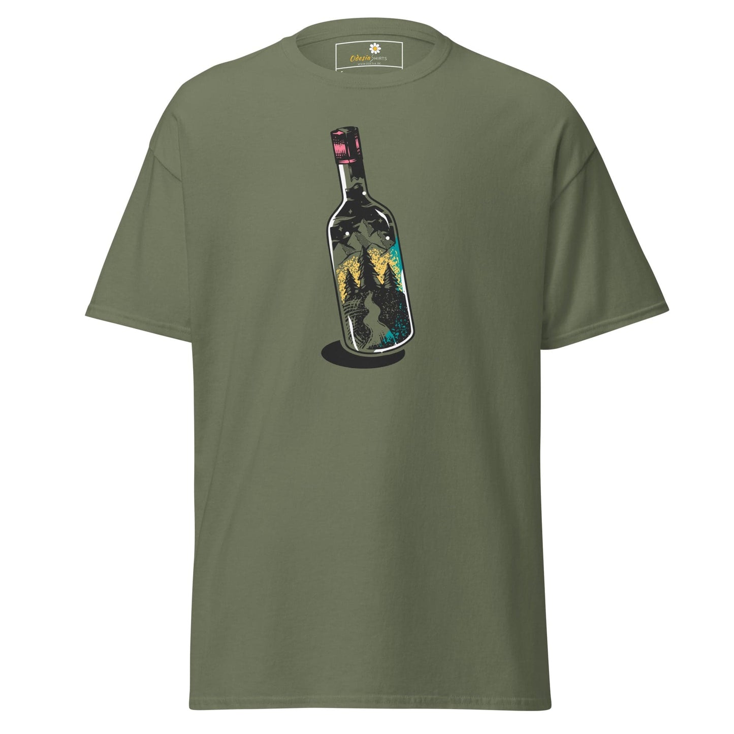 Unisex classic t-shirt - FANTASY LIGHT BOTTLE - REGULAR - Military Green / S
