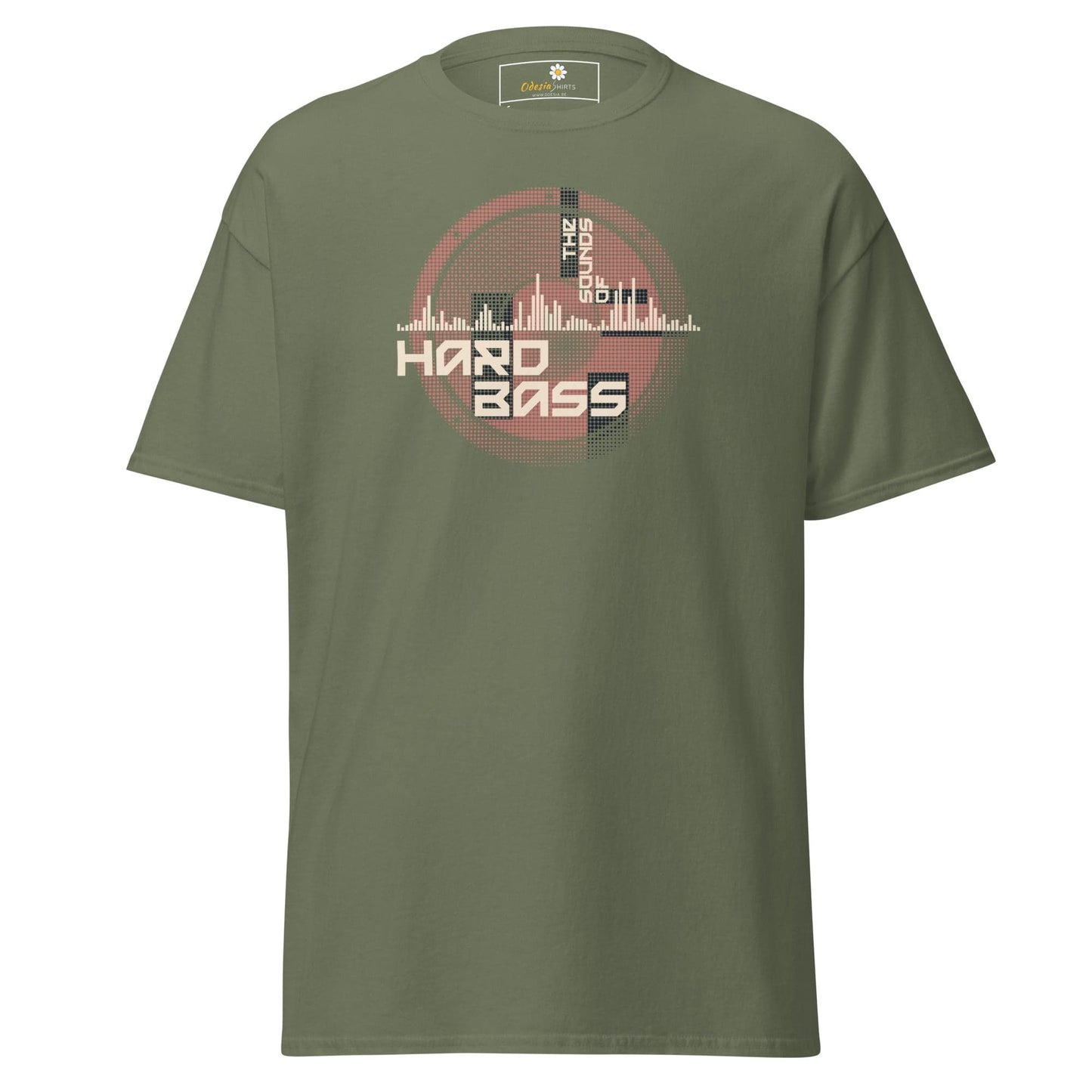 Olive green T shirt from T-SHIRT DESIGN TEE for Men and Women in sizes S to XL