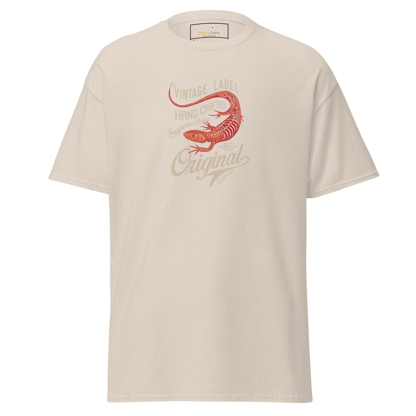 Unisex classic t-shirt - VINTAGE LIZARD - REGULAR - Natural / S