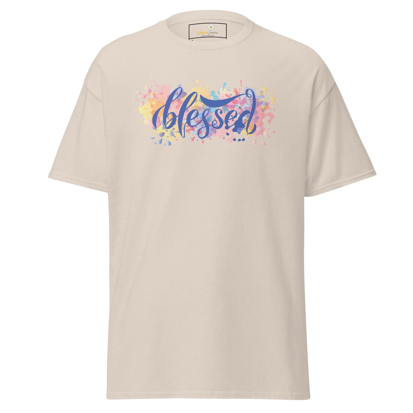 Unisex classic t-shirt - SPIRITUAL TEXT BLESSED - REGULAR - Natural / S
