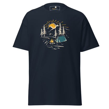 Unisex classic t-shirt - ADVENTURE CAMPFIRE CIRCLE - REGULAR - Navy / S