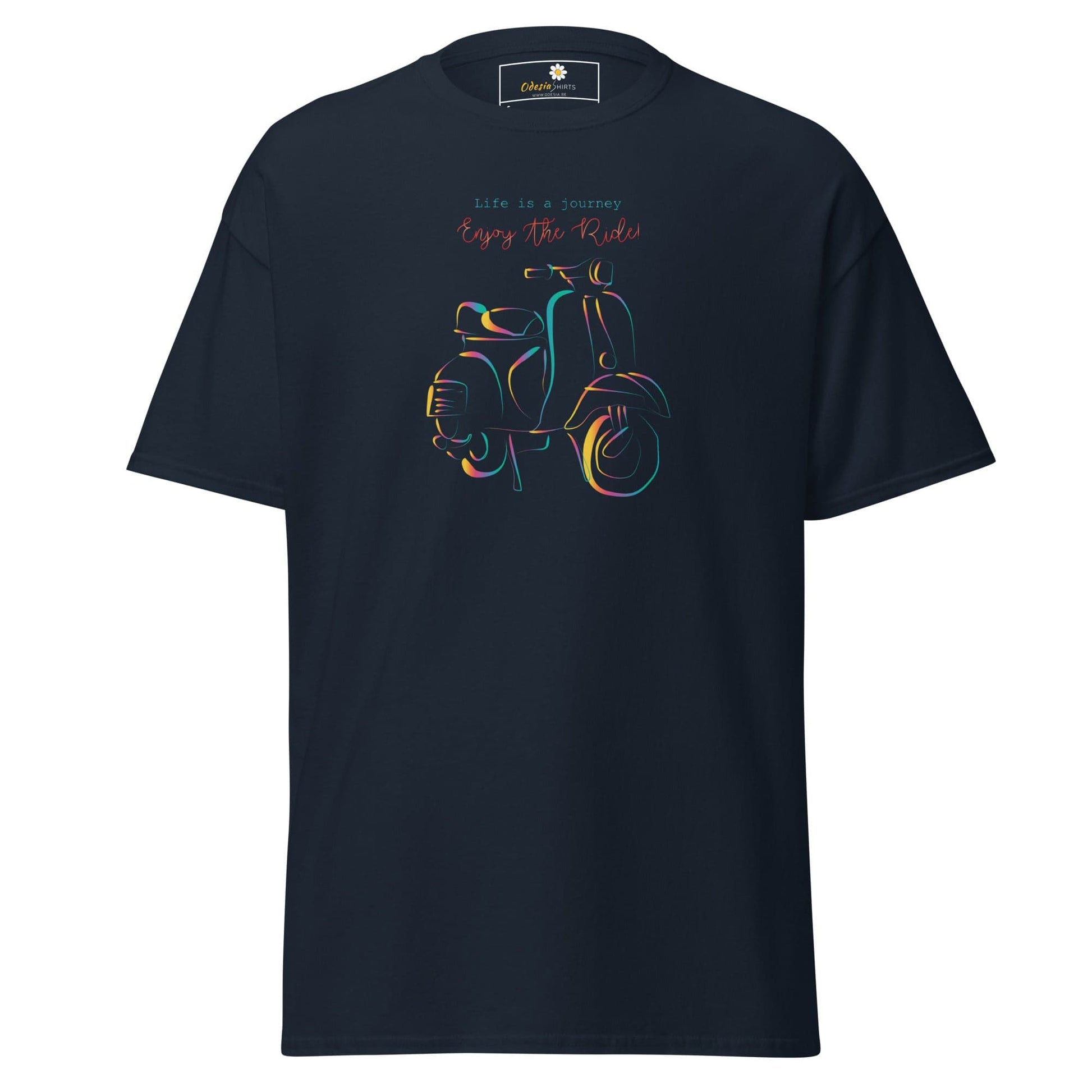Unisex classic t-shirt - VINTAGE ENJOY RIDE - REGULAR - Navy / S