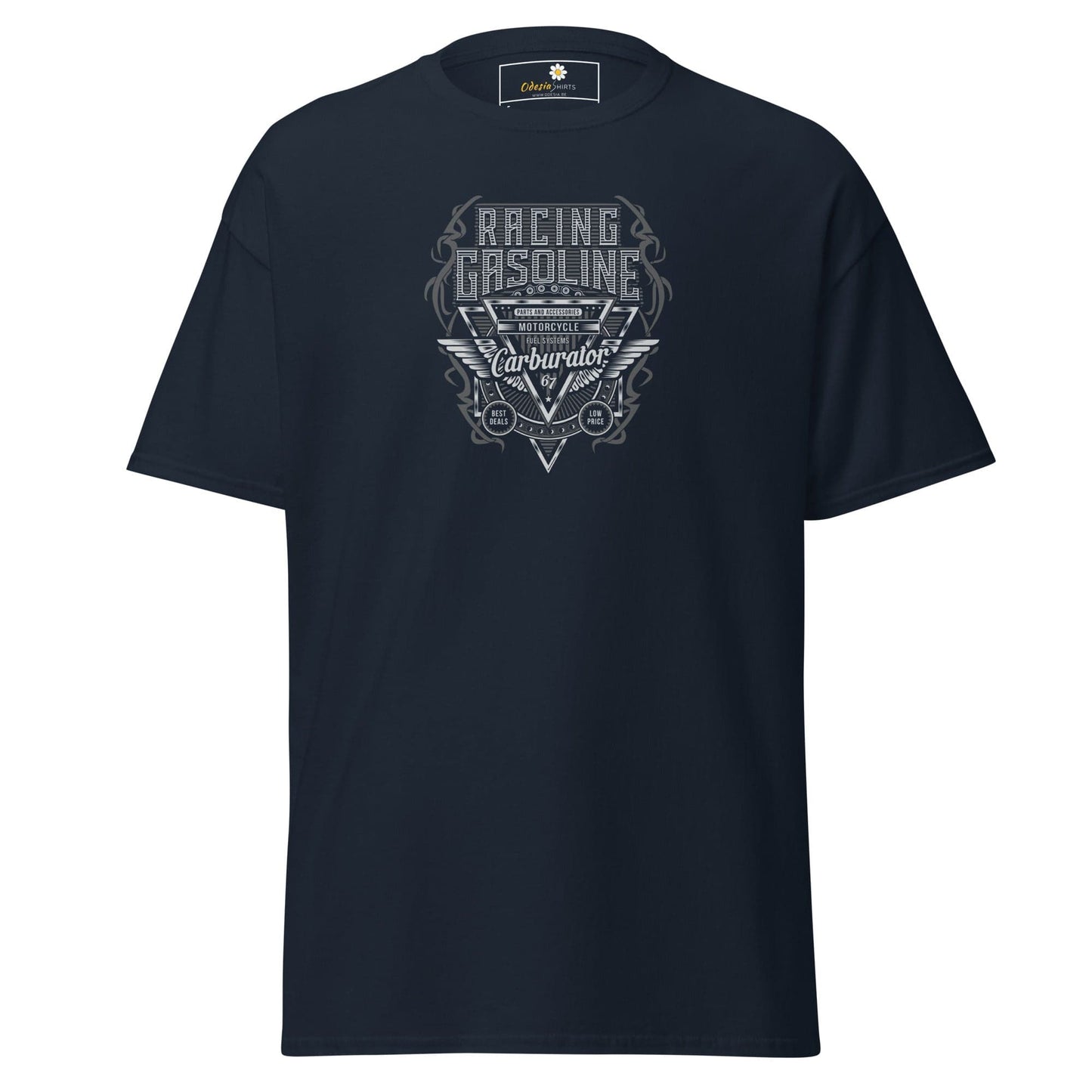Unisex classic t-shirt - SPORT RACING CARS GASOLINE - REGULAR - Navy / S