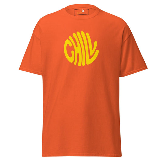Unisex classic t-shirt - POSITIVE CHILL CIRCLE - REGULAR - Orange / S