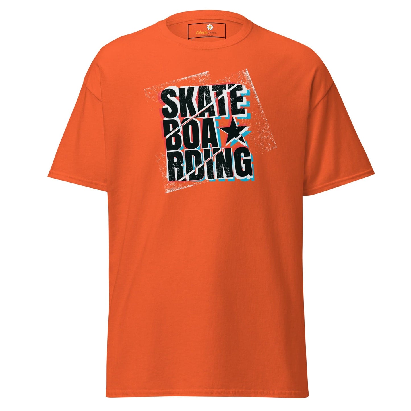 Unisex classic t-shirt - URBAN SPORT SKATEBOARDING - REGULAR - Orange / S