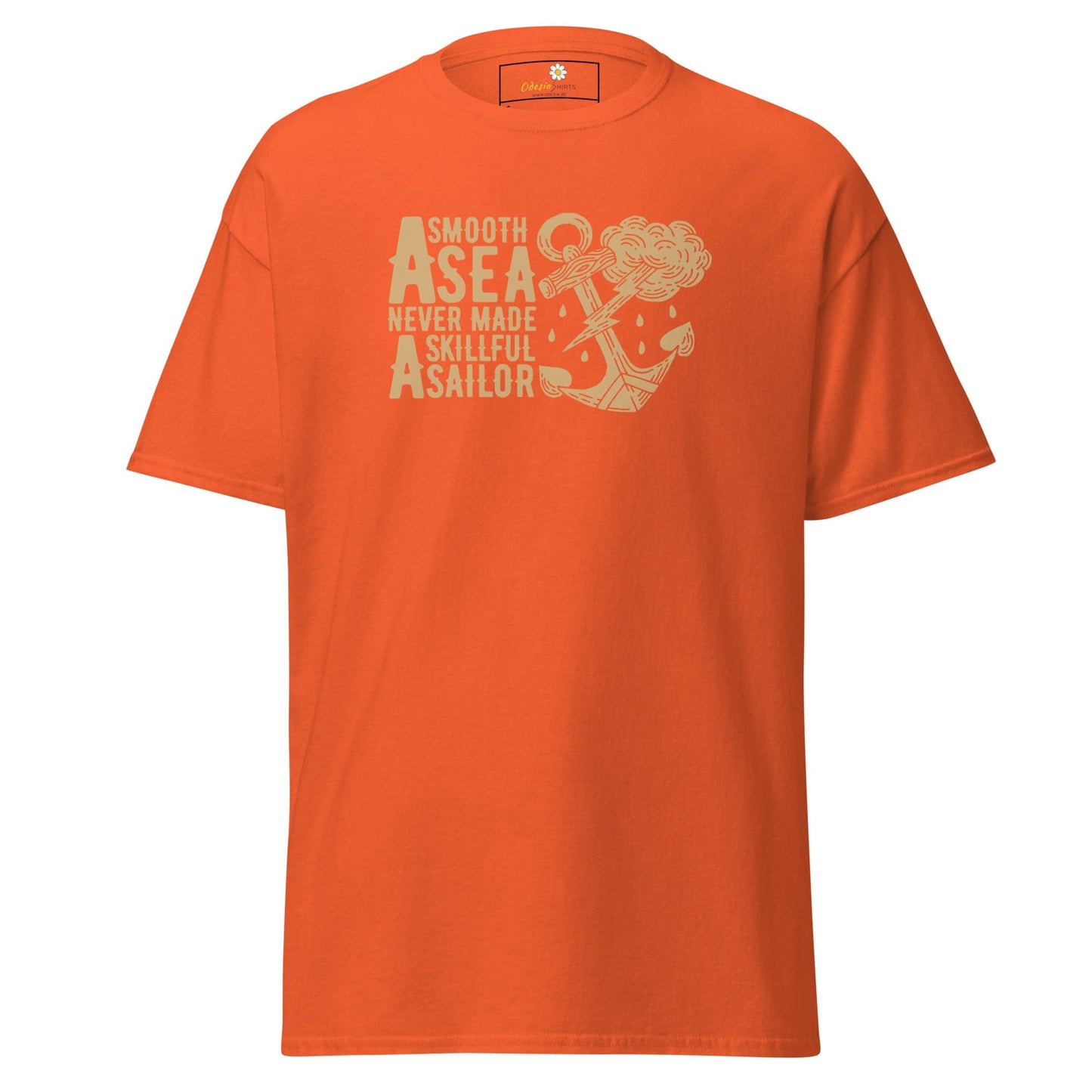 Unisex classic t-shirt - SEALIFE SMOOTH SEA MADE SAILOR - REGULAR - Orange / S