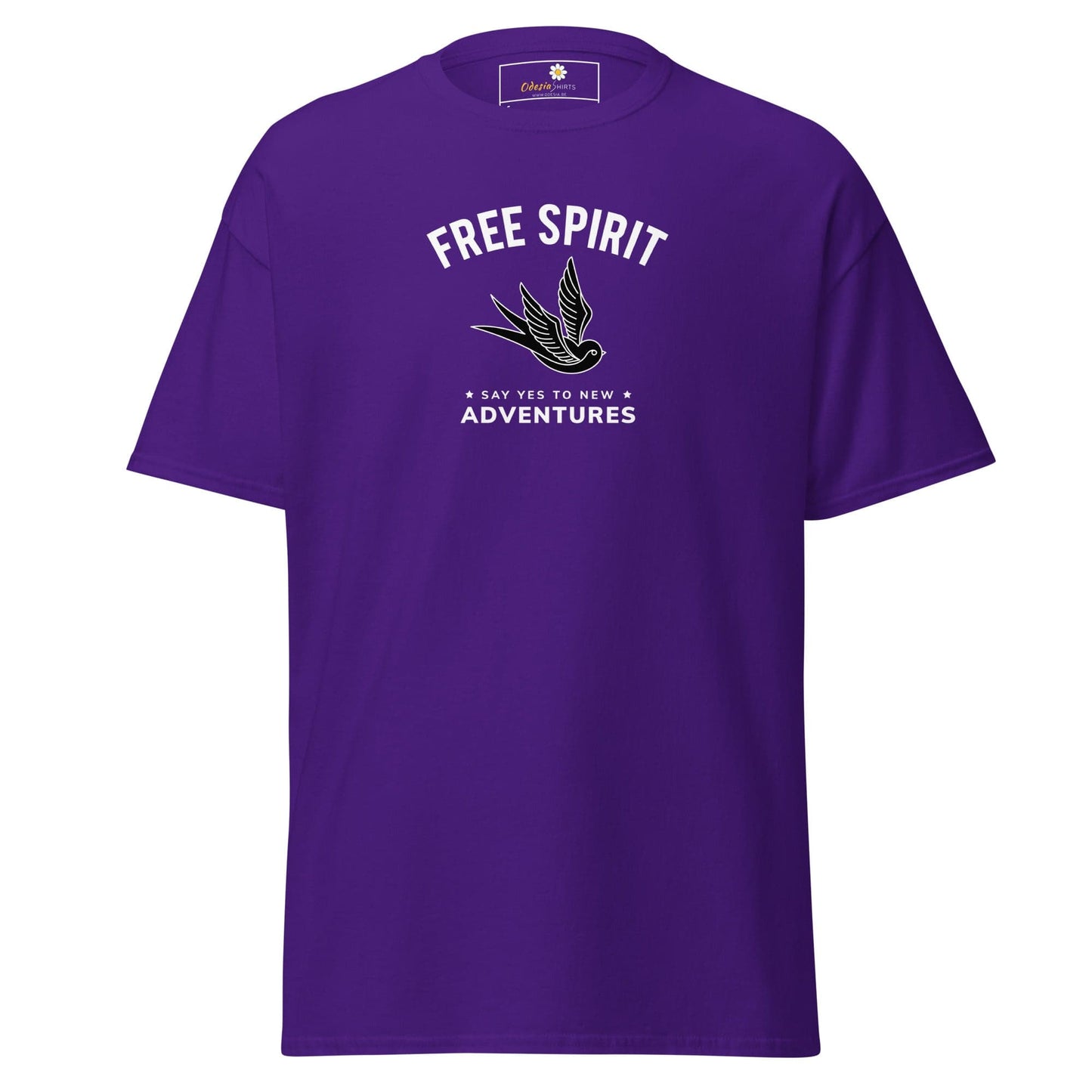 Unisex classic t-shirt - SPIRITUAL FREE SPIRIT SAY YES - REGULAR - Purple / S