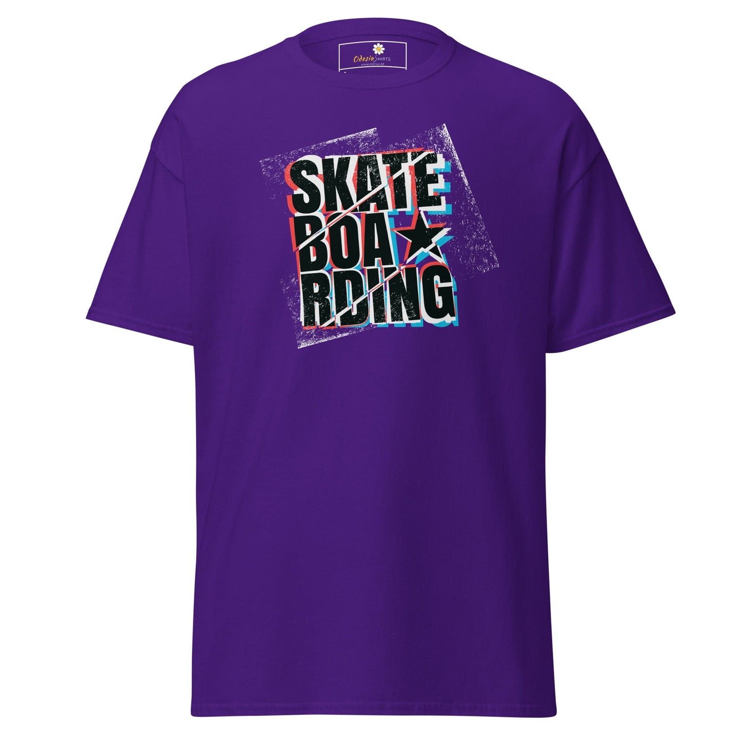 Unisex classic t-shirt - URBAN SPORT SKATEBOARDING - REGULAR - Purple / S