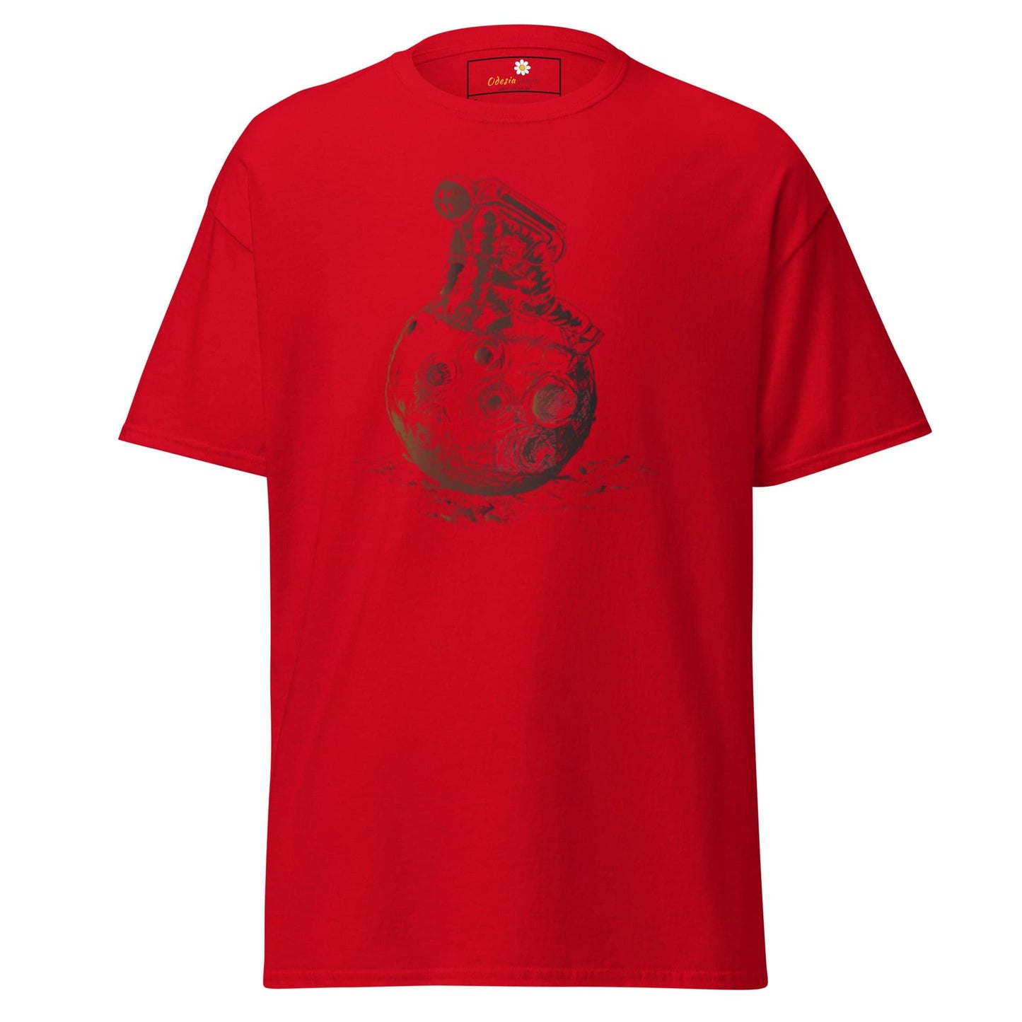 Unisex classic t-shirt - ASTRONAUT PLAYING SPACE - REGULAR - Red / S