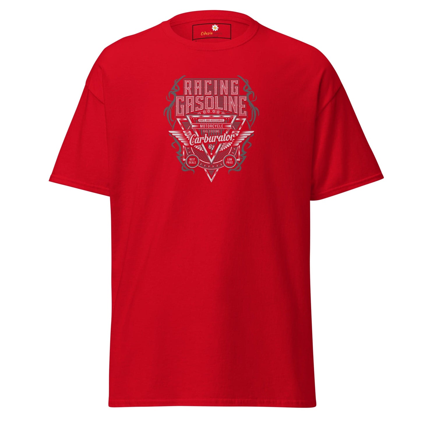 Unisex classic t-shirt - SPORT RACING CARS GASOLINE - REGULAR - Red / S