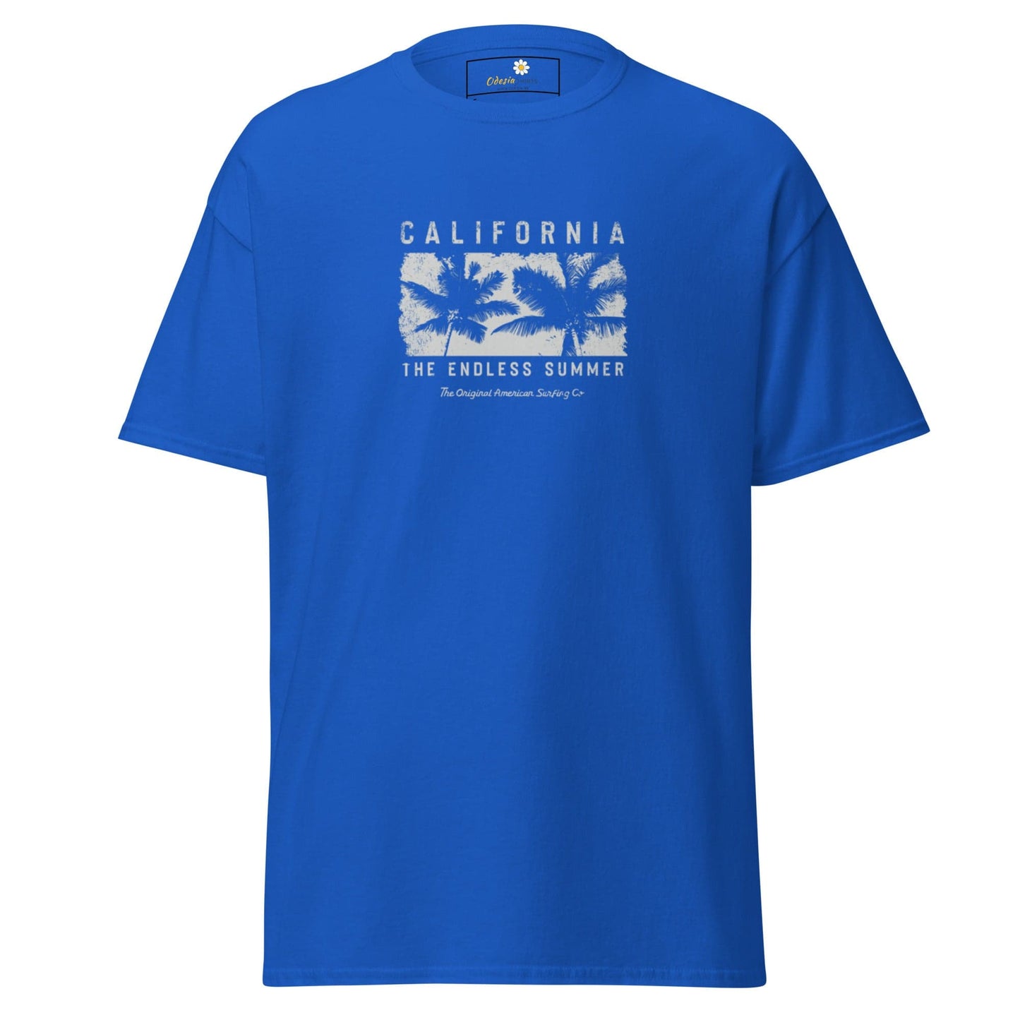 Unisex classic t-shirt - SUMMER CALIFORNIA TREES - REGULAR - Royal / S