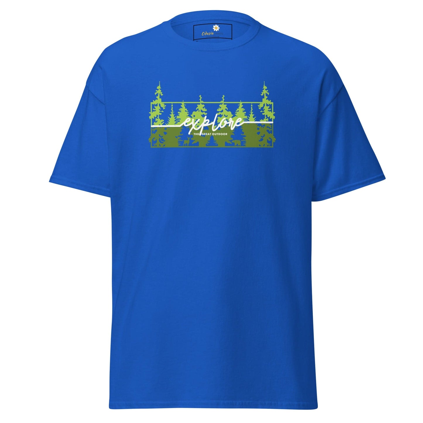 Unisex classic t-shirt - ADVENTURE EXPLORE TREES- REGULAR - Royal / S