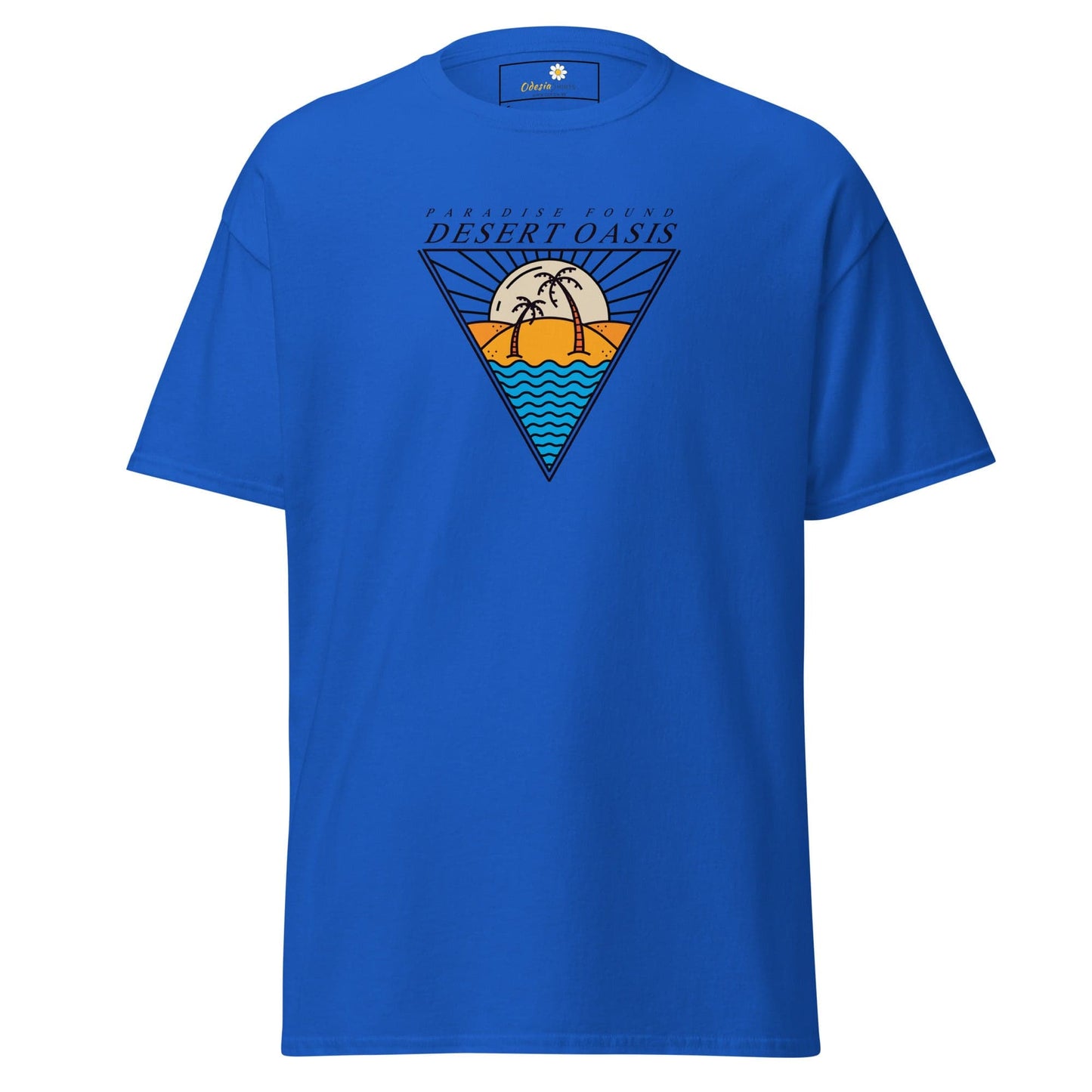 Unisex classic t-shirt - SUMMER DESERT OASIS - REGULAR - Royal / S