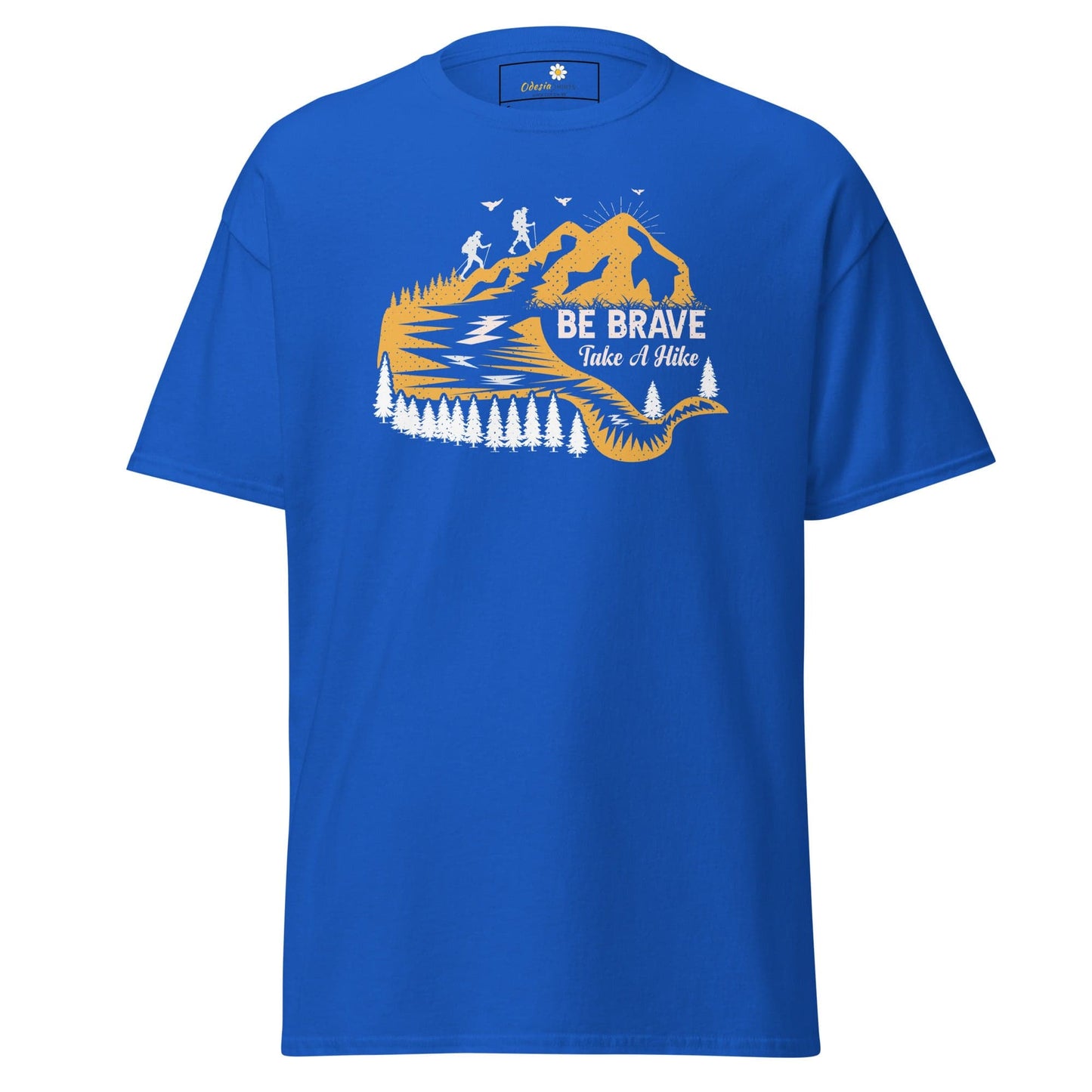 Unisex classic t-shirt - ADVENTURE BE BRAVE WANDER - REGULAR - Royal / S