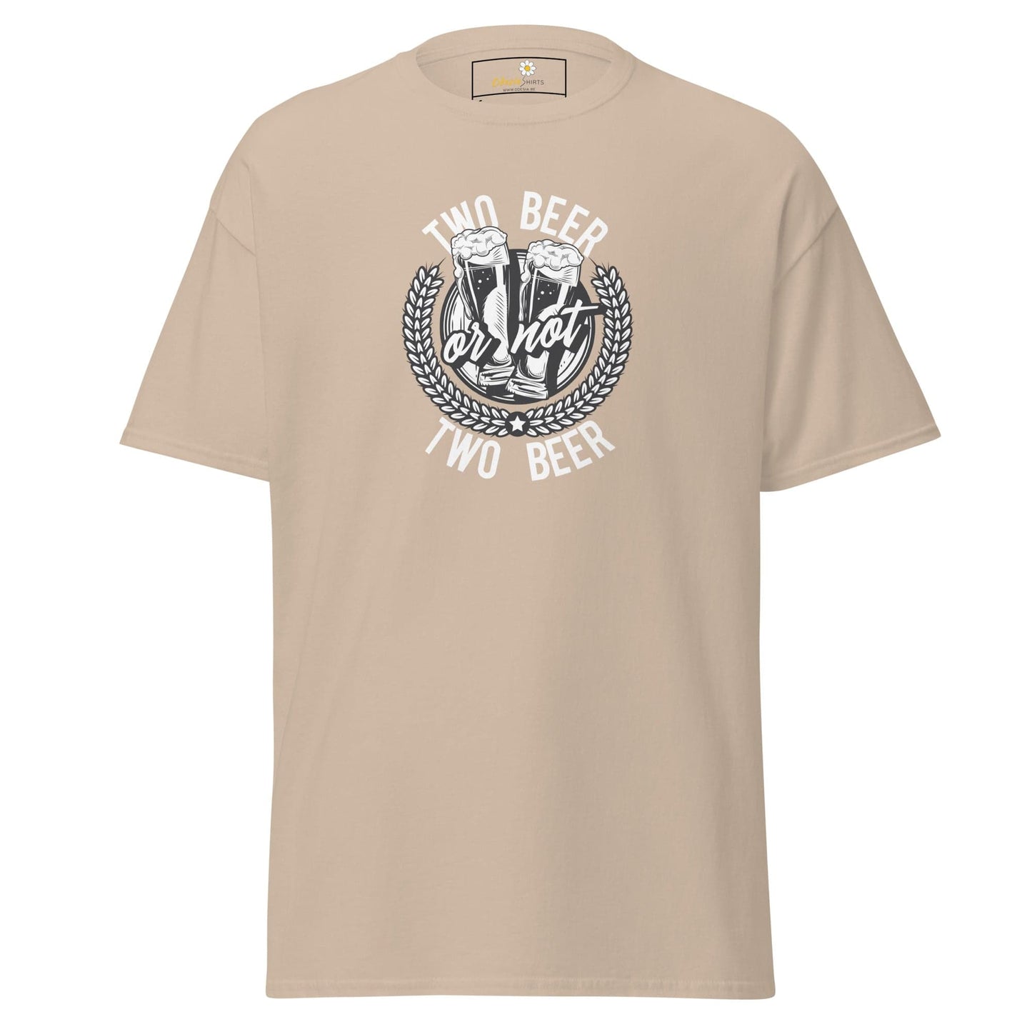 Unisex classic t-shirt - FUN TWO BEER OR NOT - REGULAR - Sand / S