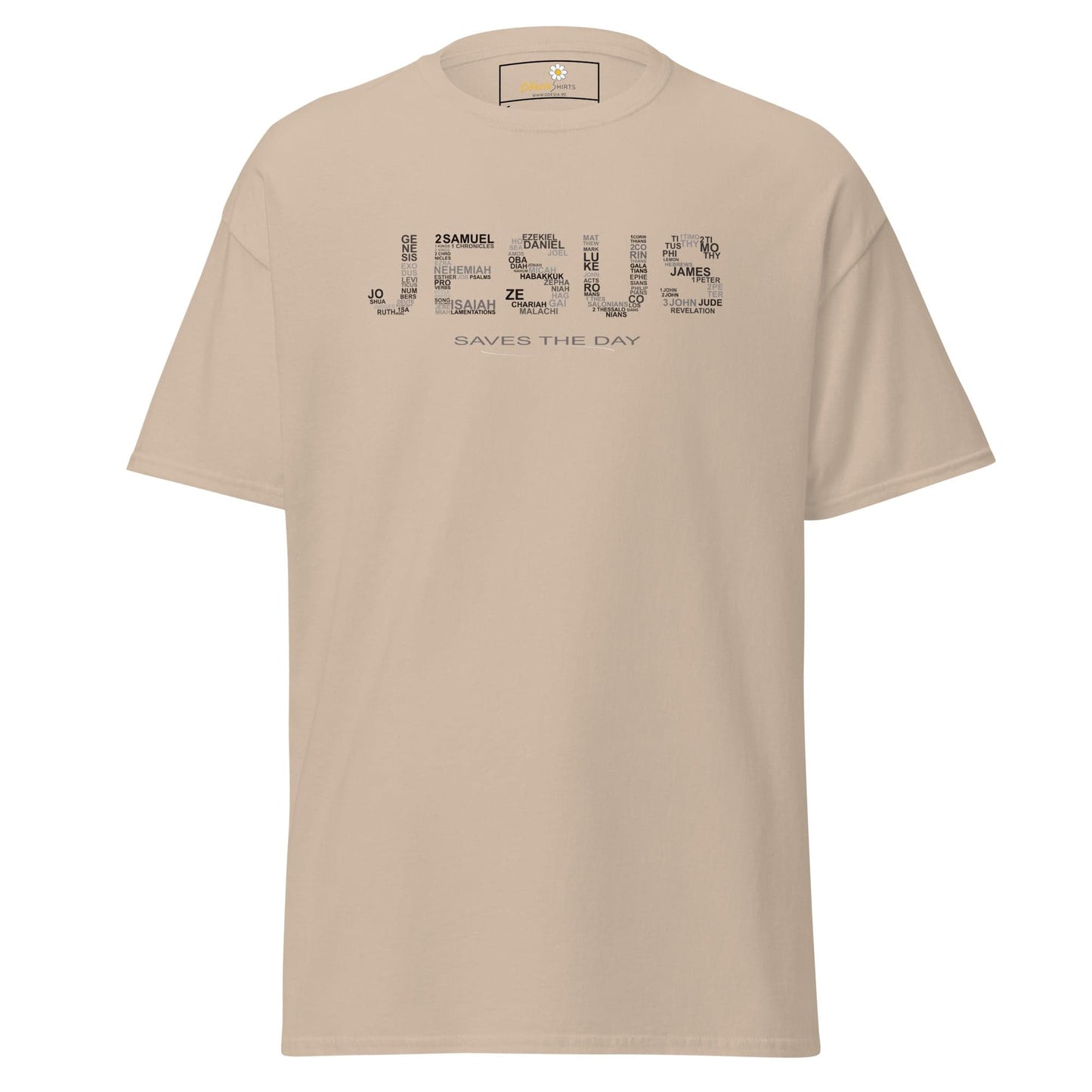 Unisex classic t-shirt - SPIRITUAL JESUS SAVES DAY - REGULAR - Sand / S