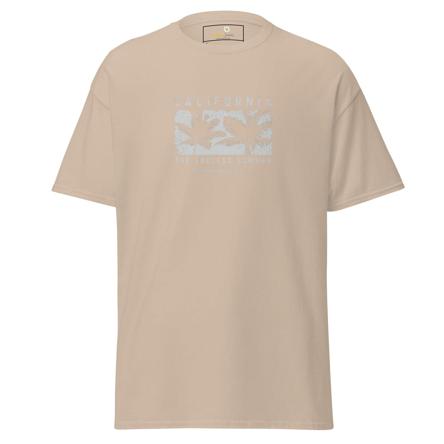 Unisex classic t-shirt - SUMMER CALIFORNIA TREES - REGULAR - Sand / S