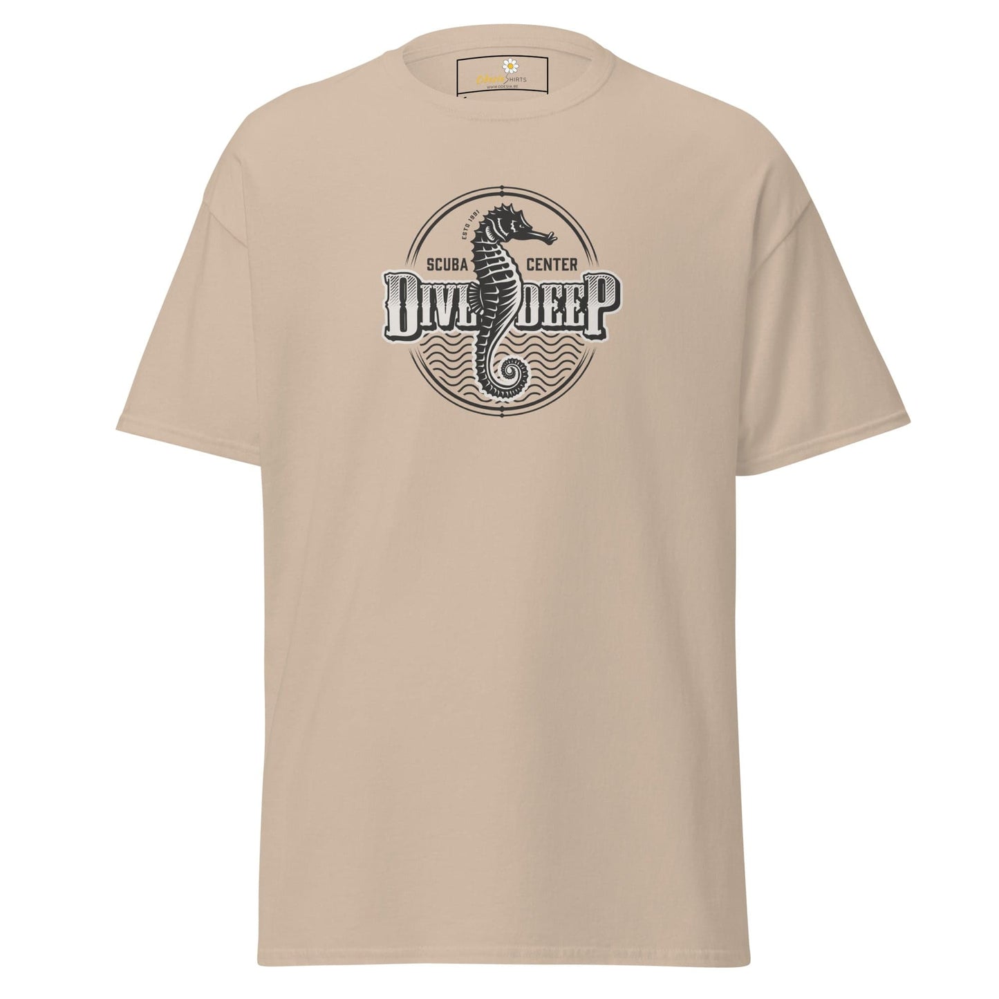 Unisex classic t-shirt - SEALIFE SEA HORSE DIVE DEEP - REGULAR - Sand / S