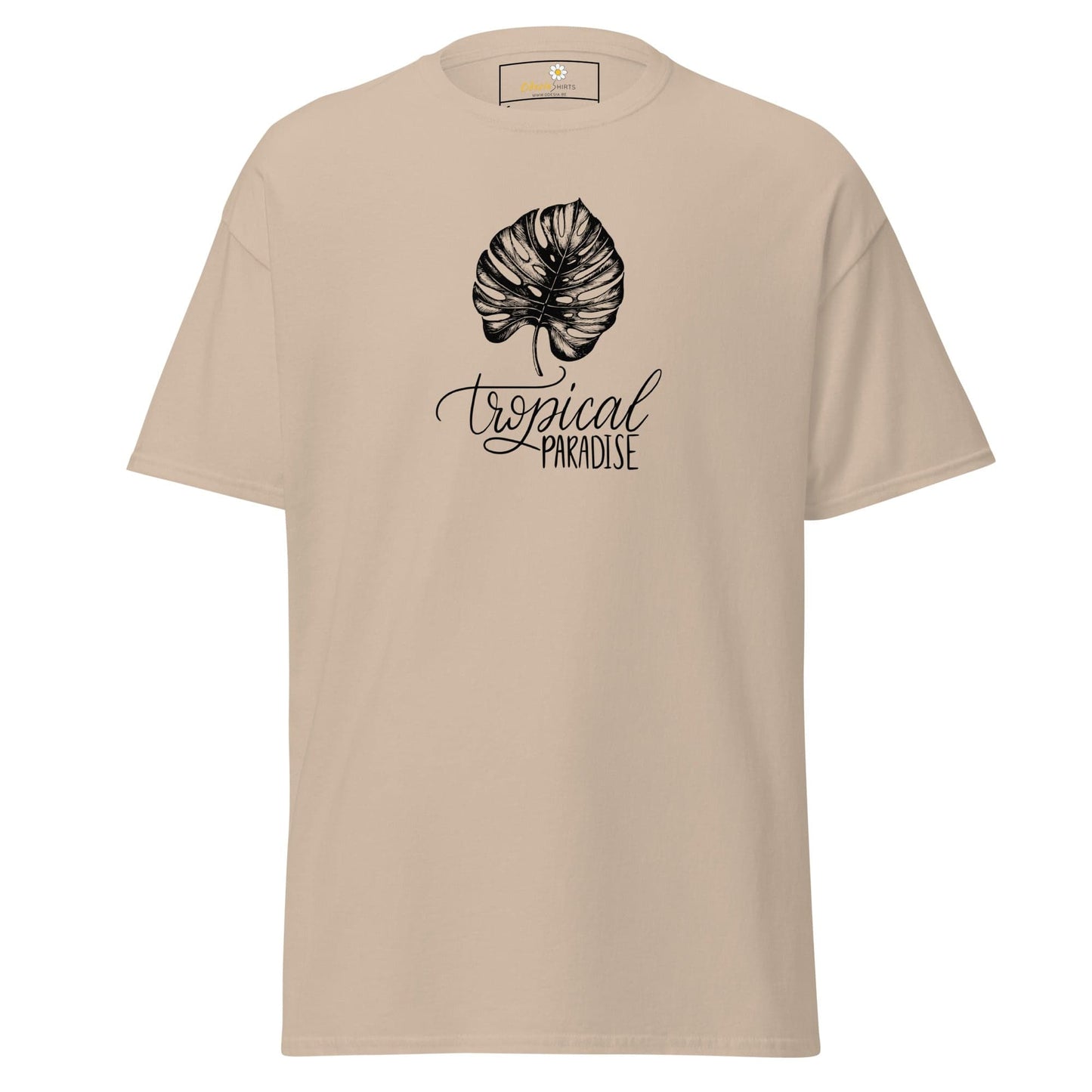 Unisex classic t-shirt - NATURE TROPICAL PARADISE - REGULAR - Sand / S