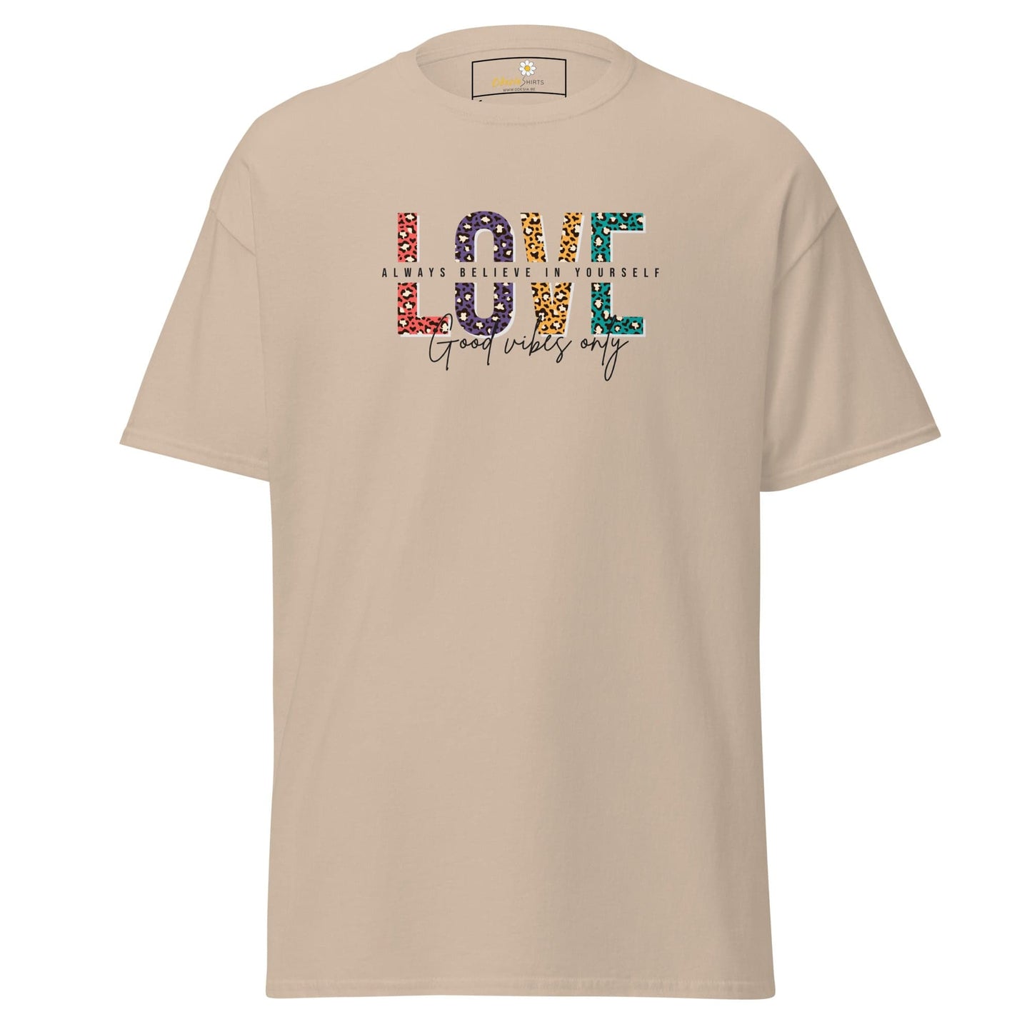 Unisex classic t-shirt - TEXT LOVE YOURSELF - REGULAR - Sand / S