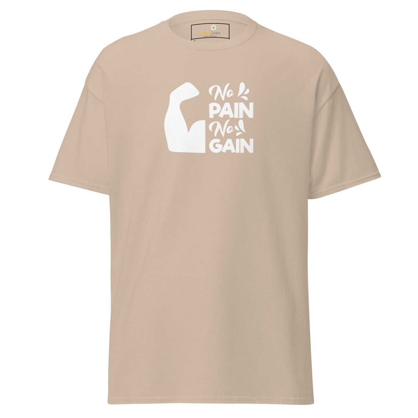 Unisex classic t-shirt - SPORT BIG MUSCLES - REGULAR - Sand / S