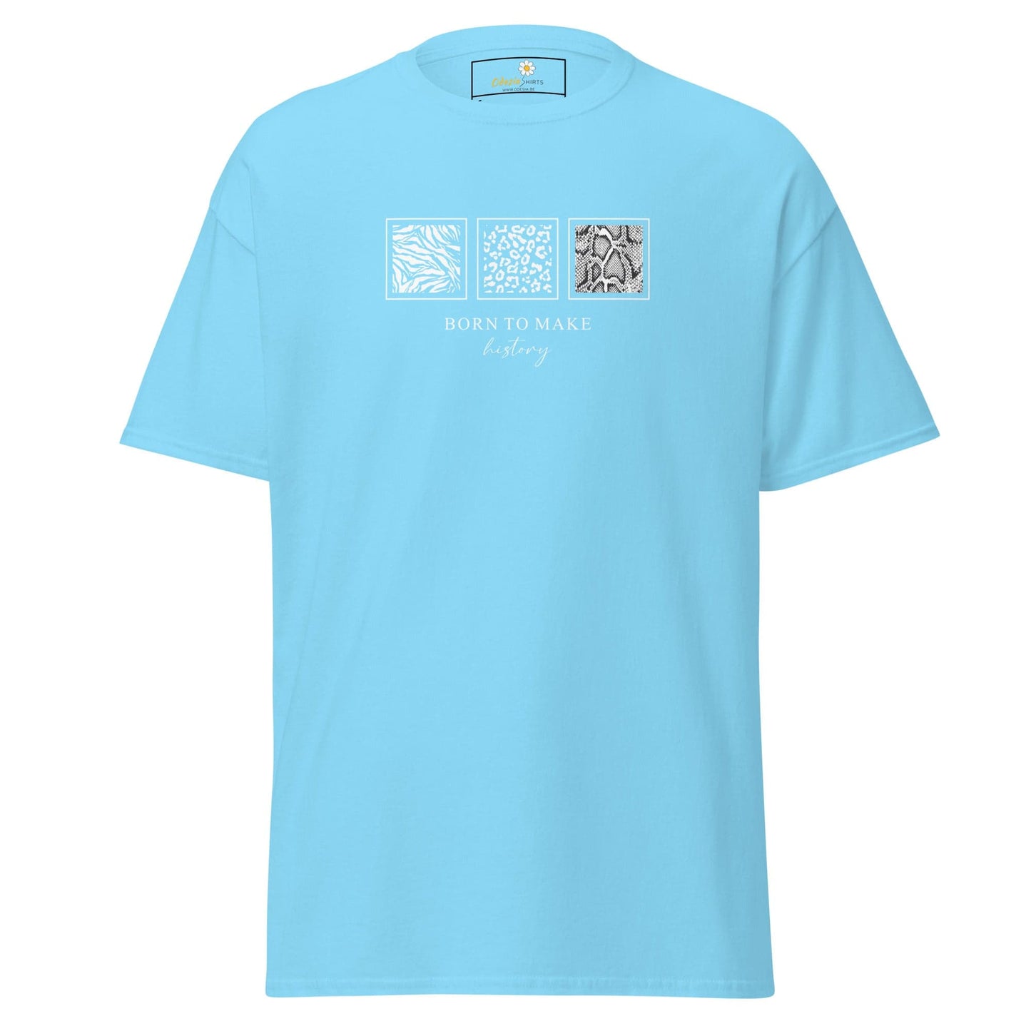Unisex classic t-shirt - MISC BORN TO MAKE HISTORY - Sky / S