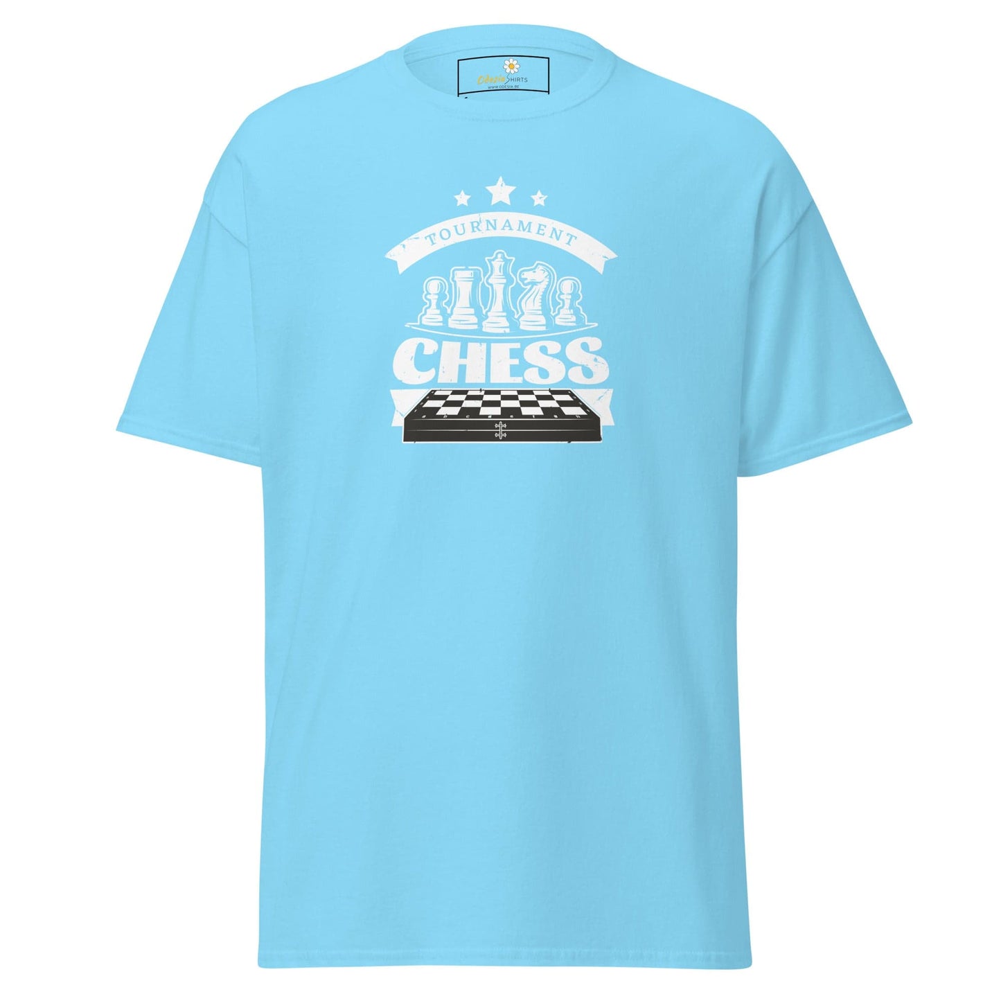 Unisex classic t-shirt - GAMERS CHESS PLAY - REGULAR - Sky / S