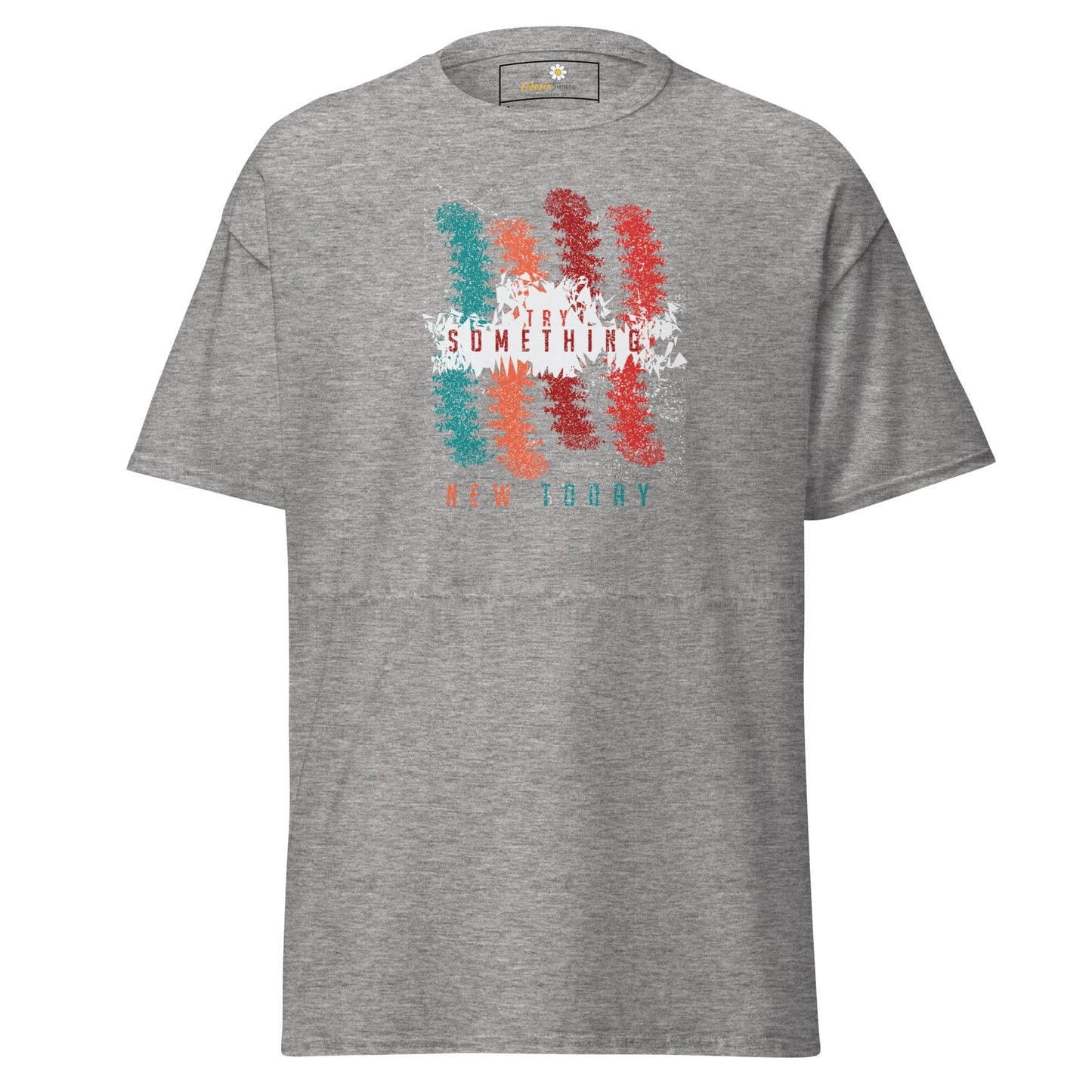 Unisex classic t-shirt - ABSTRACT COLOR LINES - REGULAR - Sport Grey / S
