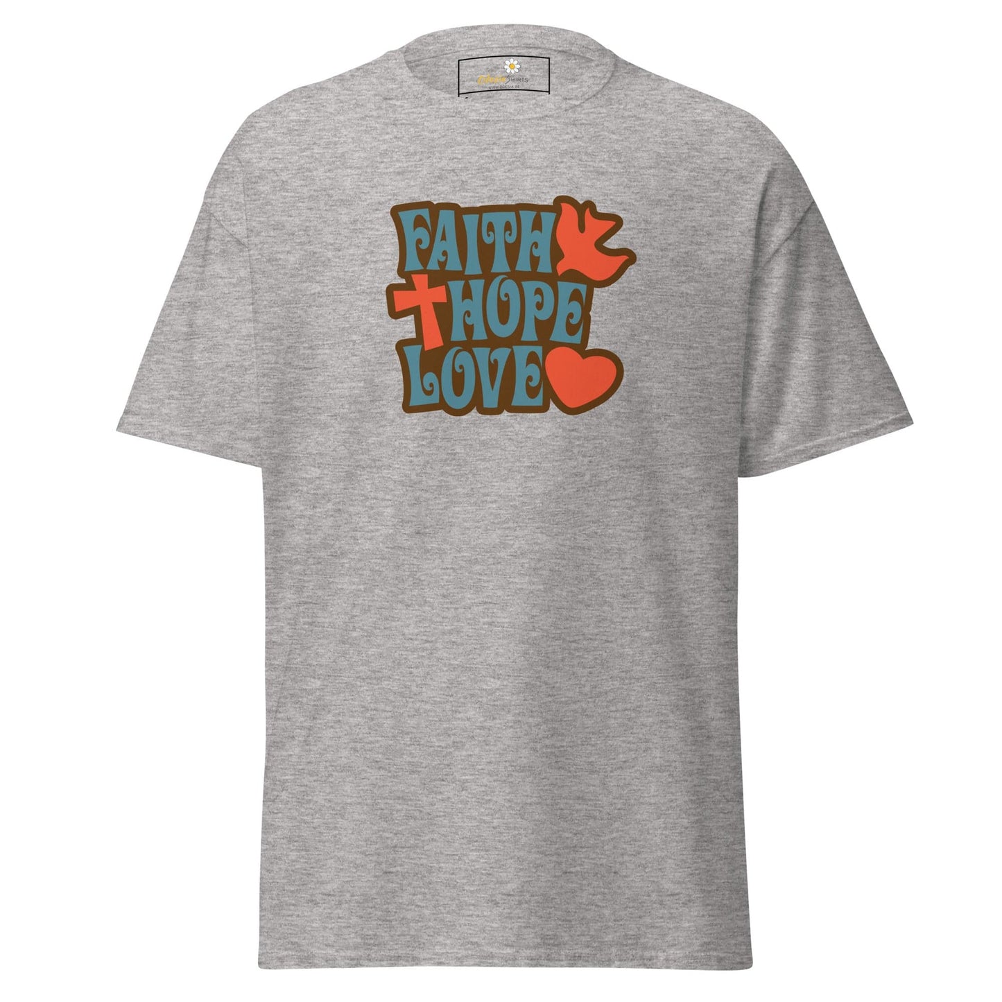 Unisex classic t-shirt - SPIRITUAL FAITH HOPE LOVE - REGULAR - Sport Grey / S