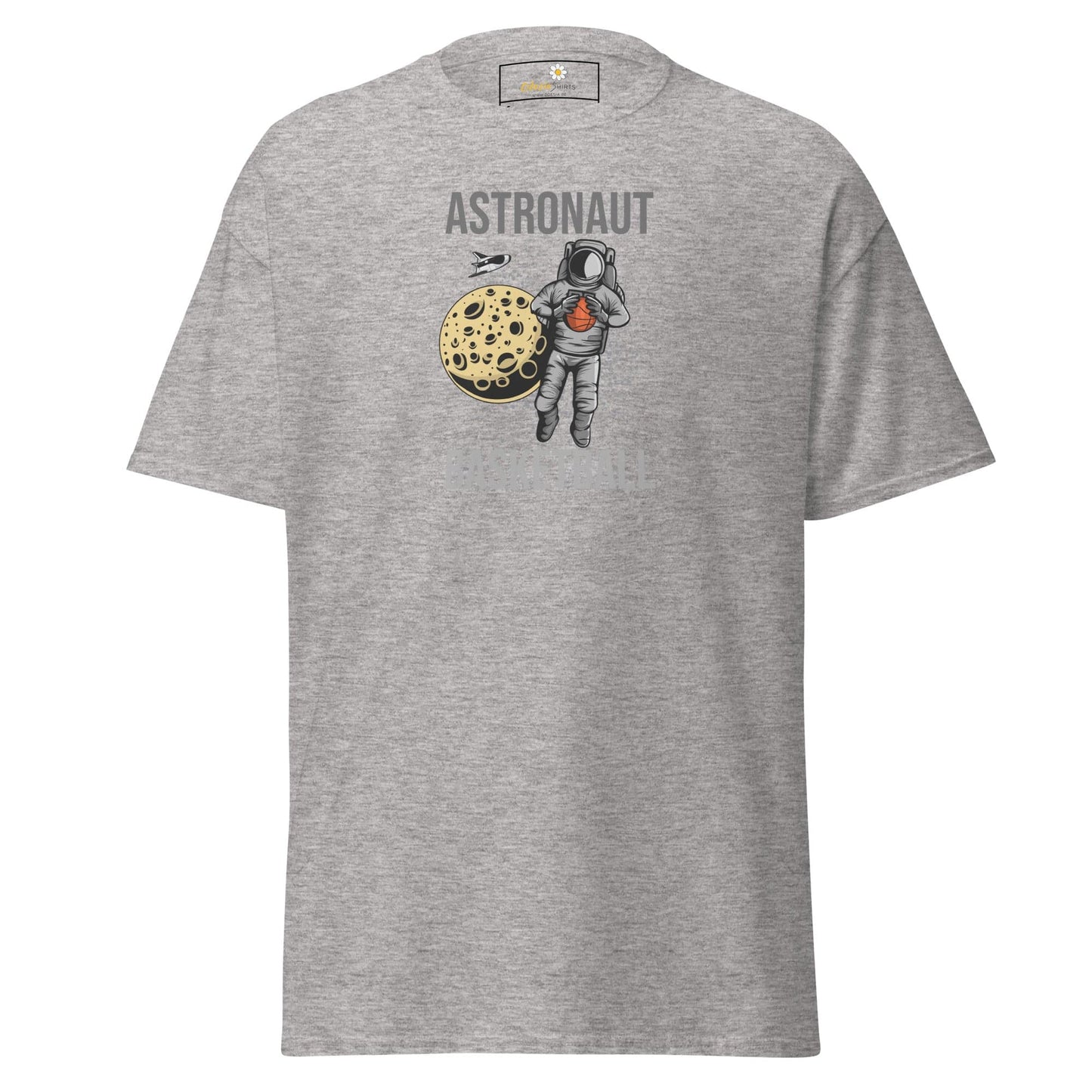 Unisex classic t-shirt - ASTRONAUT BASKETBALL - REGULAR - Sport Grey / S