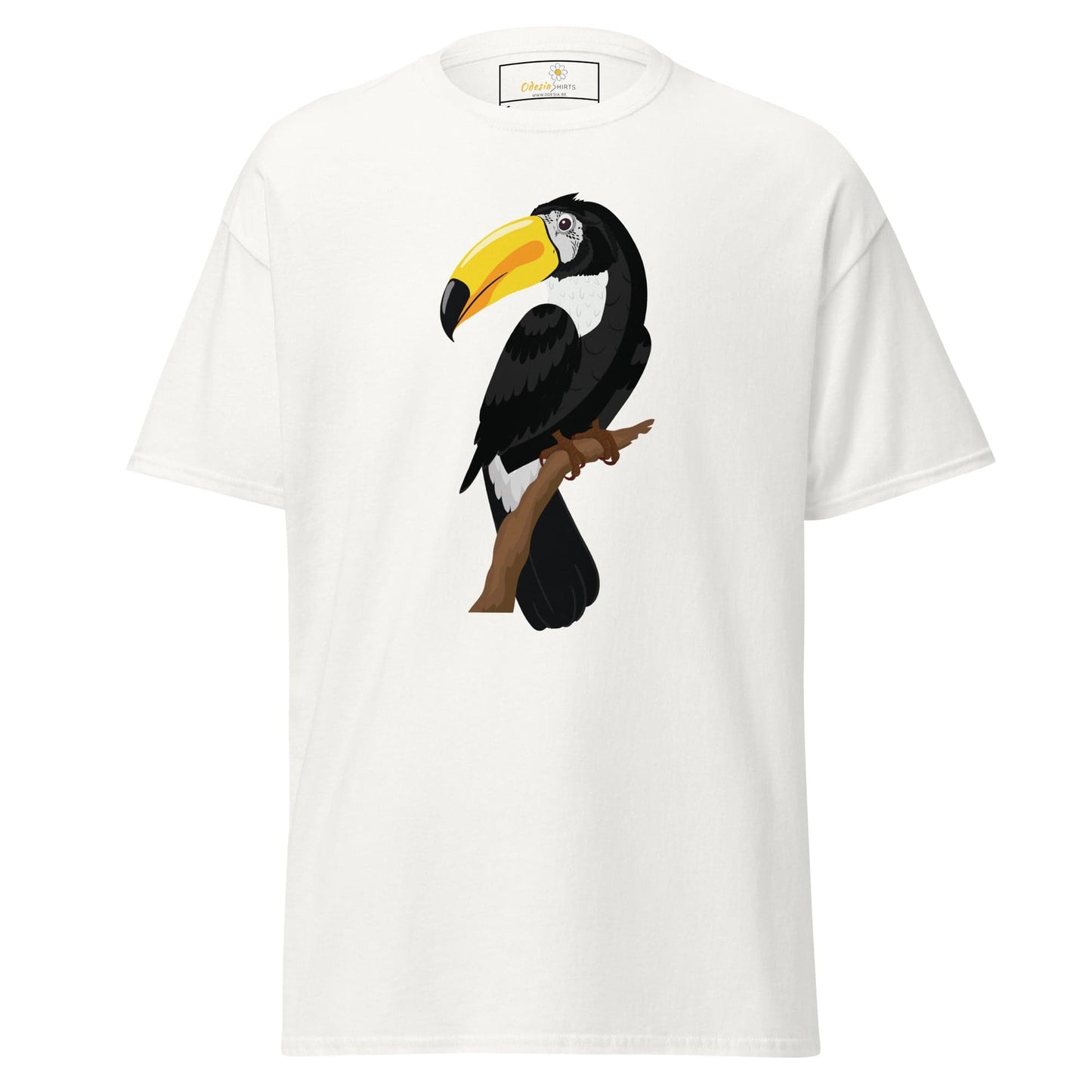Unisex classic t-shirt - WILD LIFE TOUCAN BIRD - REGULAR - White / S