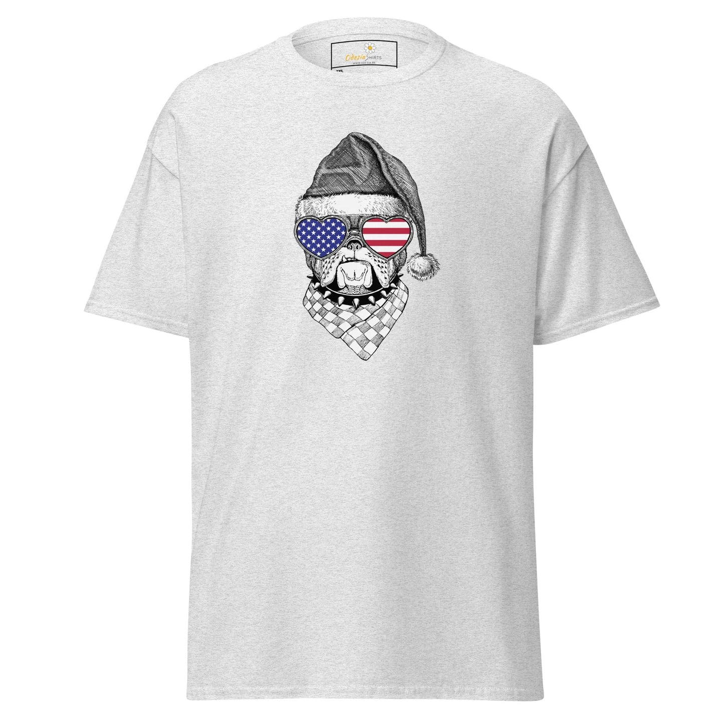 White T-shirt with dog graphic in T-SHIRT DESIGN TEE for men and women available in 2XL to 5XL sizes