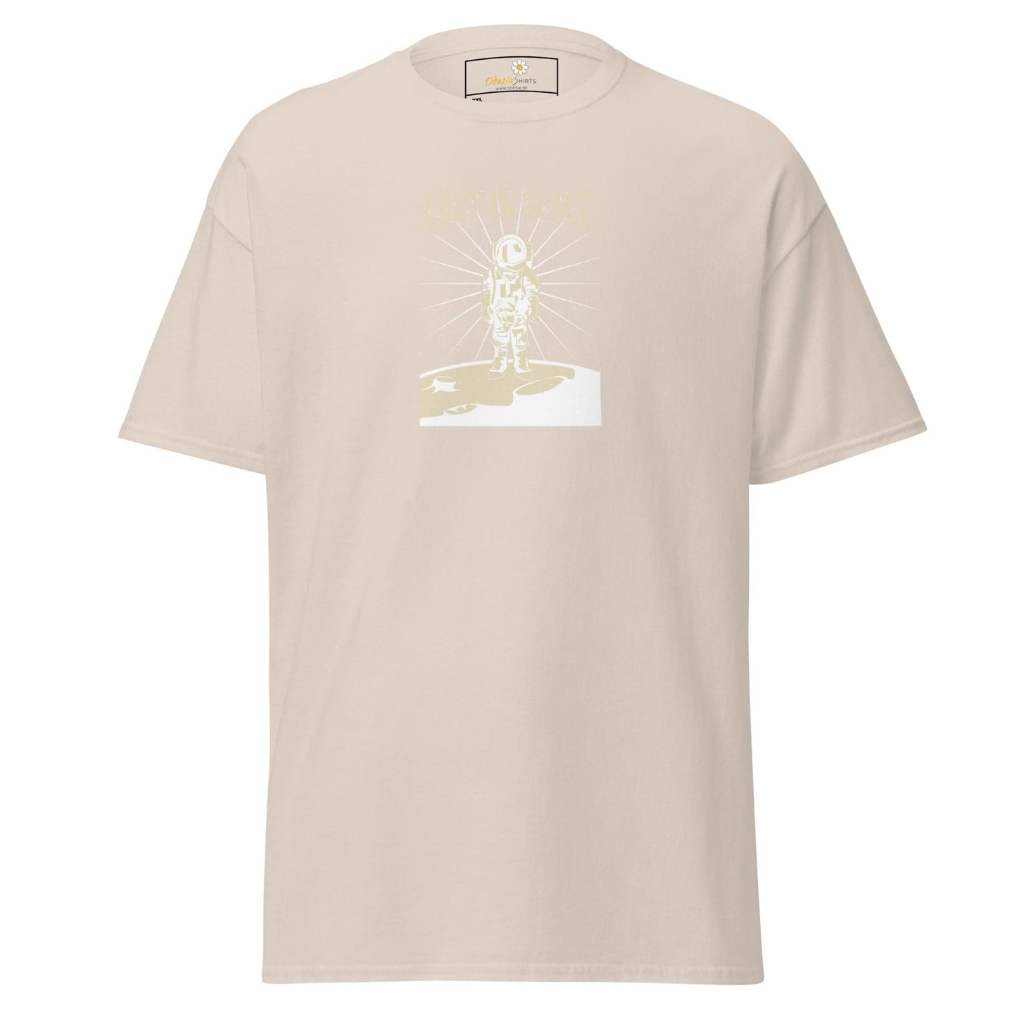 Beige T-shirt with graphic design for Men and Women in 2XL to 5XL sizes